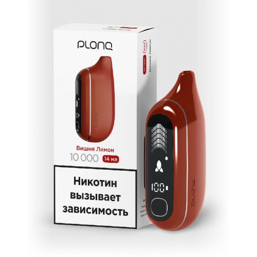 Электронная сигарета PLONQ MAX PRO 10000 затяжек Вишня Лимон